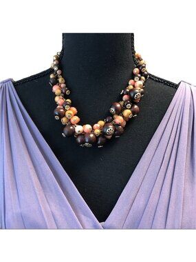 Robert Rose Multi-Bead Necklace 🌼